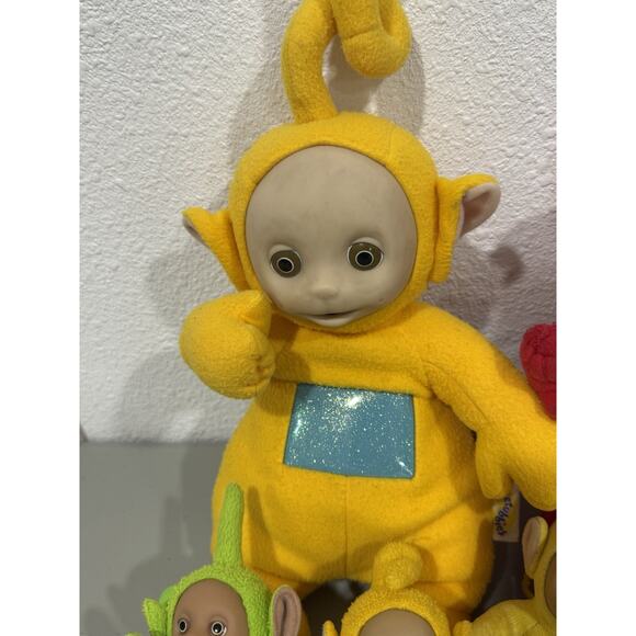 Vintage 1998 Playskool Teletubbies Talking Plush And Keychains Lot READ - Picture 4 of 16